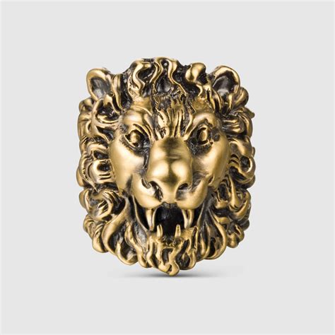 gucci lion head necklace review|lion ring gucci.